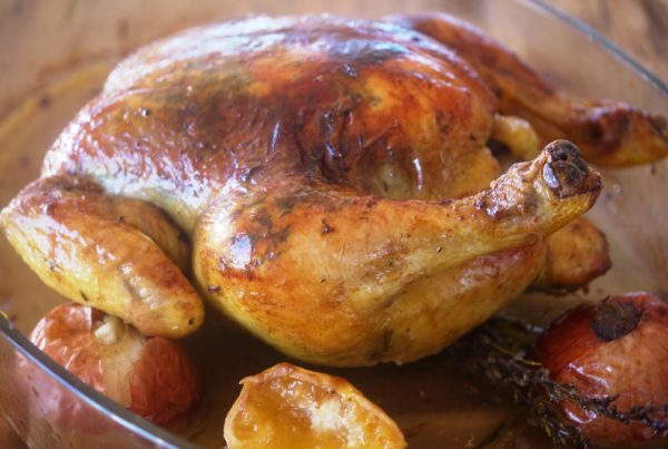 Roast Chicken with Lemon & Rosemary