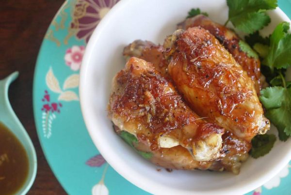 orange glazed chicken wings