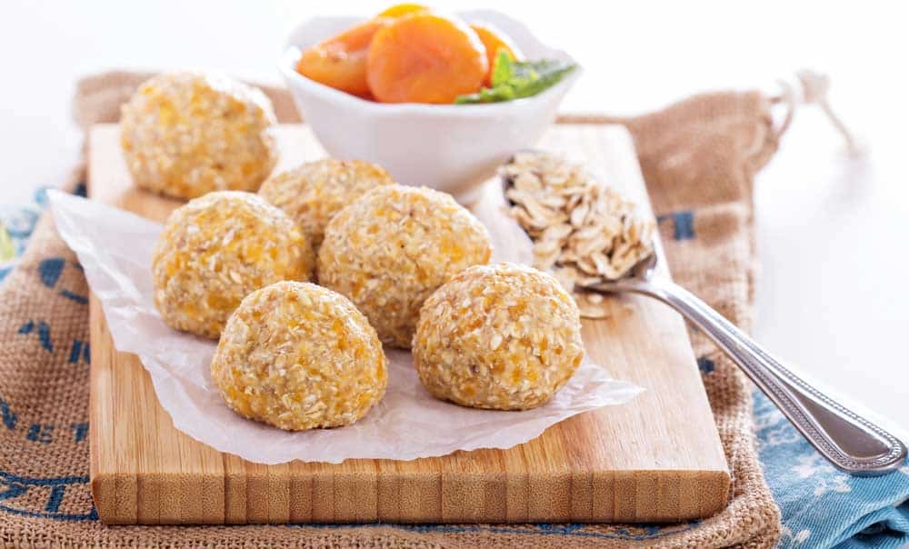 raw apricot balls